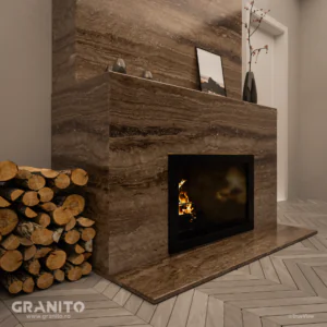 Șeminee Travertin Noce Vein Cut - Image 5