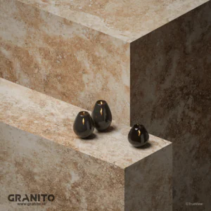 Masive Travertin Noce Cross Cut