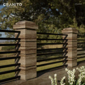 Capace pentru Gard Travertin Noce Vein Cut - Image 8