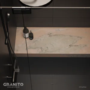 Accesorii pentru Duș Marmură Rușchița Roz-Intens - Image 3