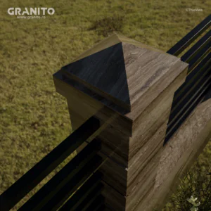 Capace pentru Gard Travertin Noce Vein Cut - Image 3