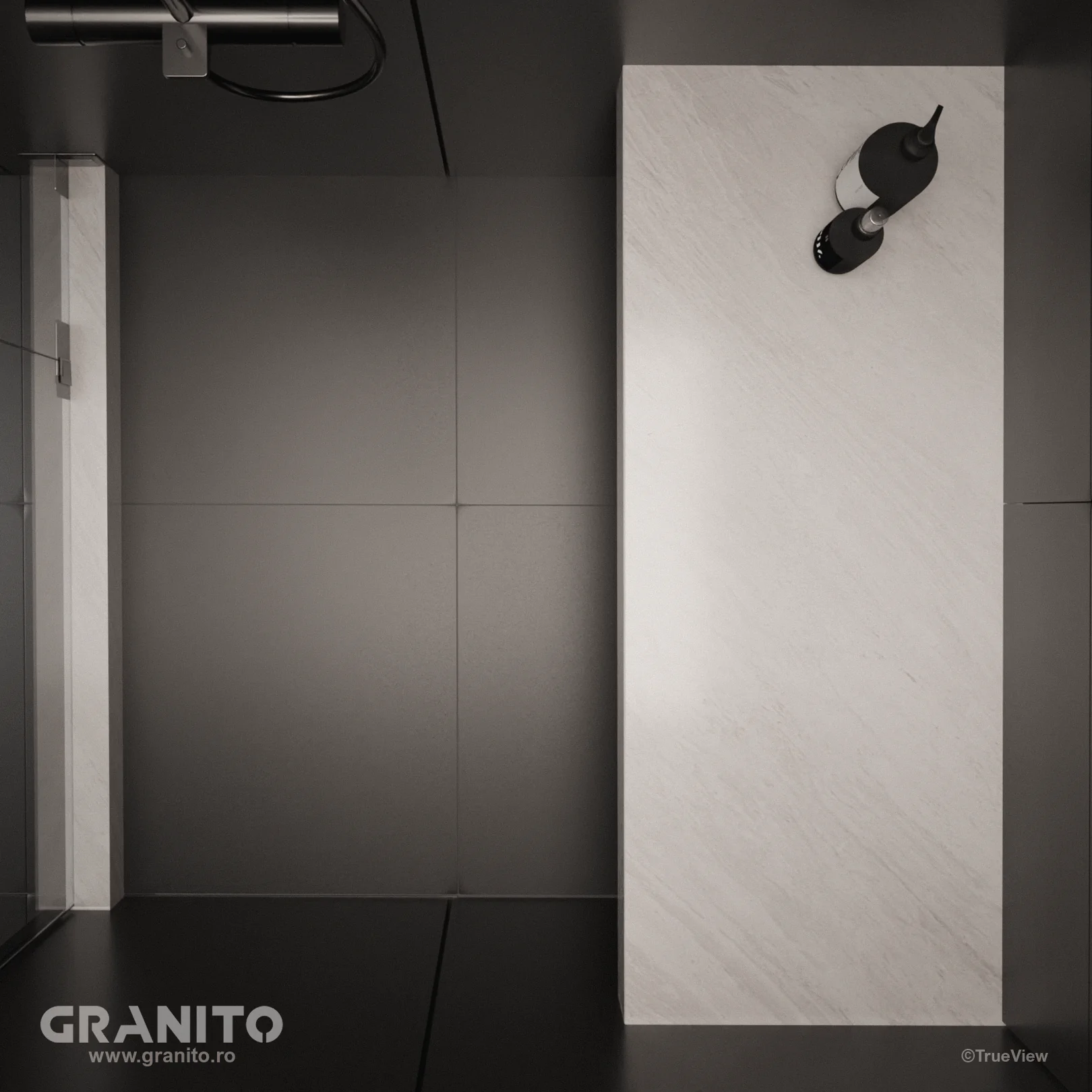 Accesorii pentru Duș Marmură Rușchița Alb - Image 4