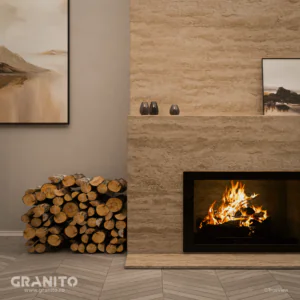 Șeminee Travertin Clasic Vein Cut - Image 2