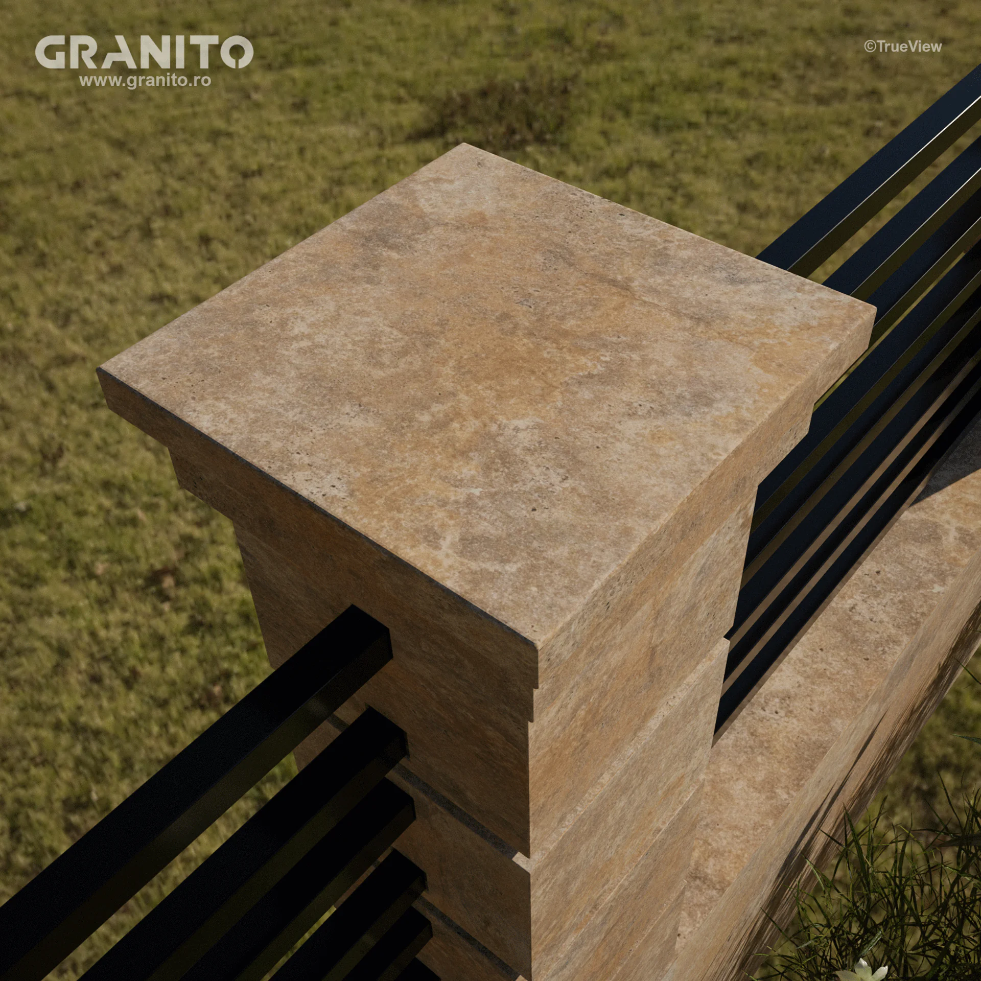 Capace pentru Gard Travertin Noce Cross Cut - Image 11