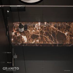 Accesorii pentru Duș Marmură Emperador Dark