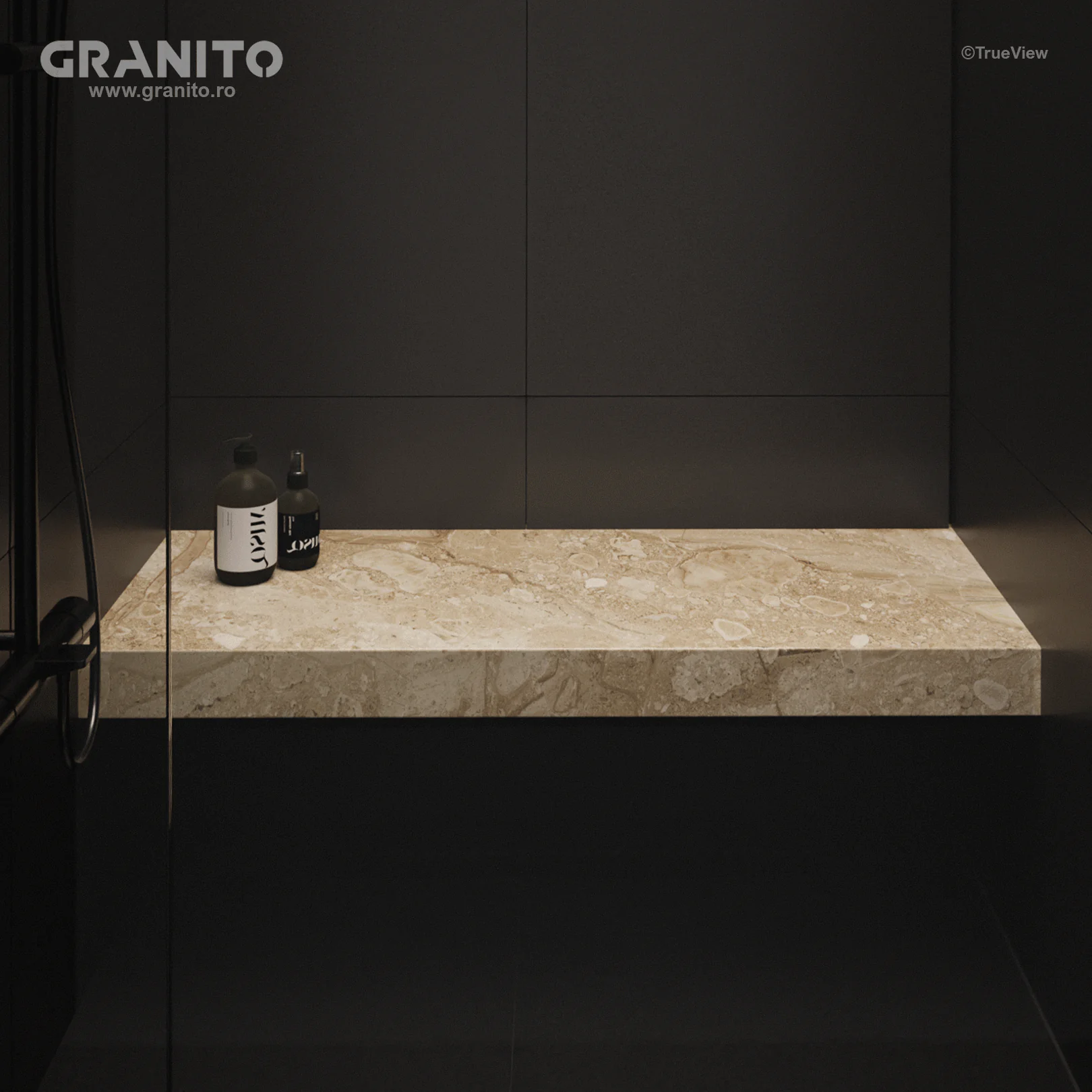 Accesorii pentru Duș Marmură Breccia Sarda - Image 2