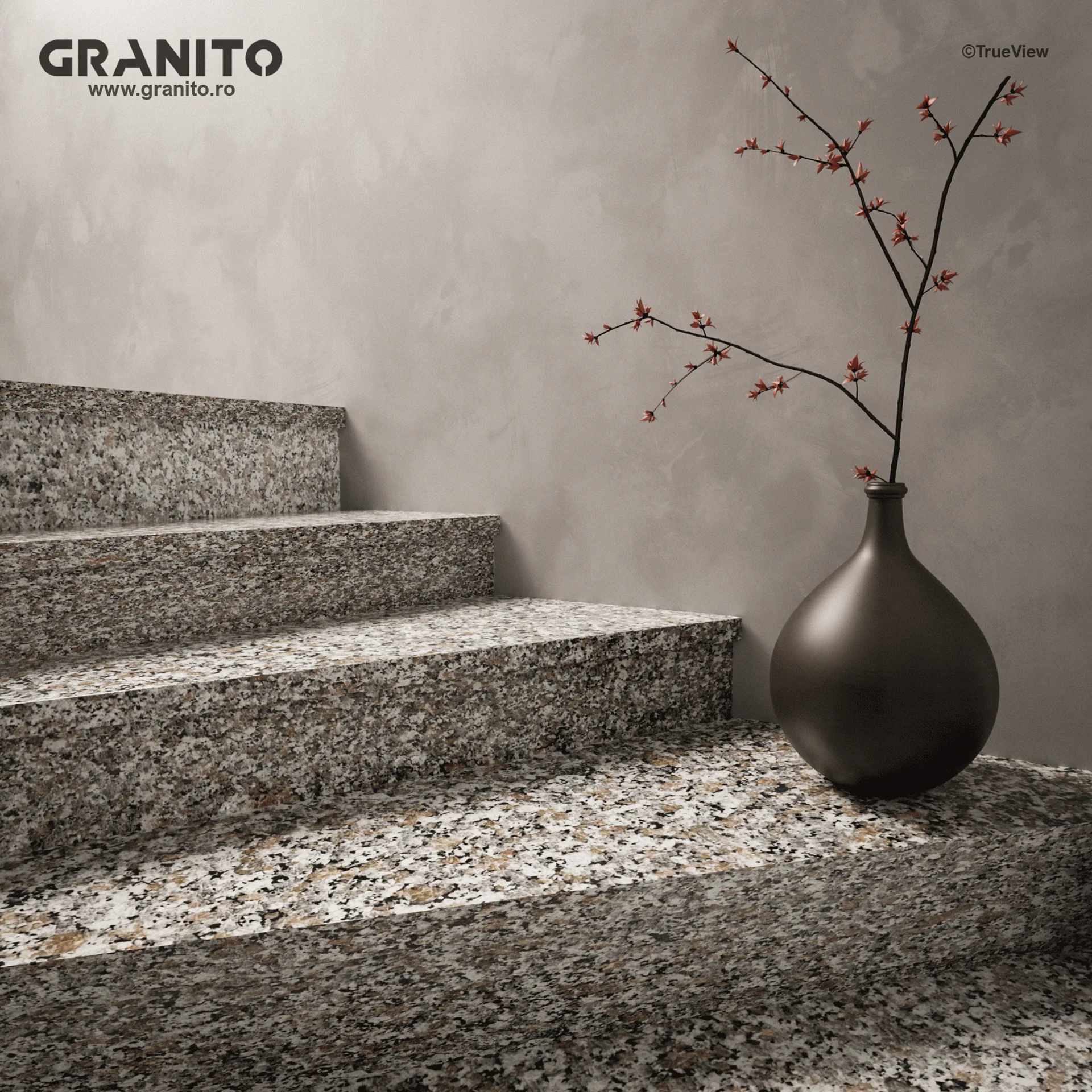 Trepte și Contratrepte Granit Rosa Beta - Image 1