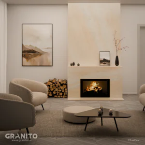 Șeminee Marmură  Rușchița Roz-Pal