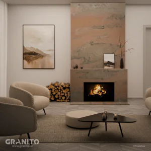 Șeminee Marmură Rușchița Roz-Intens - Image 3