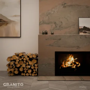 Șeminee Marmură Rușchița Roz-Intens - Image 2