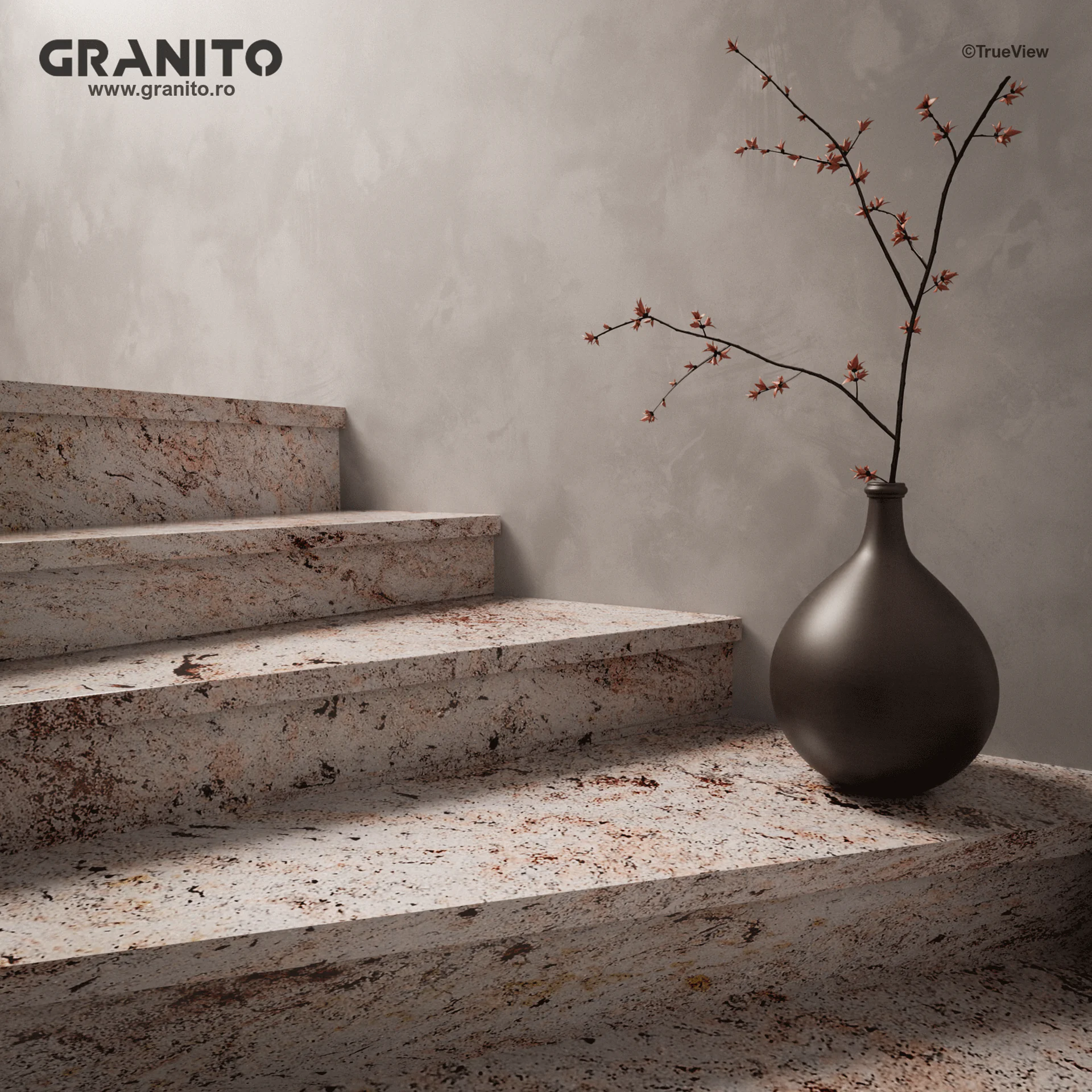 Trepte și Contratrepte Granit Ivory Brown - Image 2