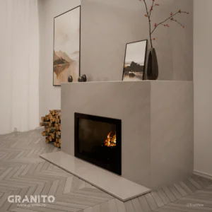 Șeminee Marmură Rușchița Alb