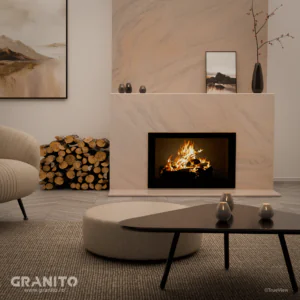 Șeminee Marmură Rușchița Alb-Gălbui - Image 3