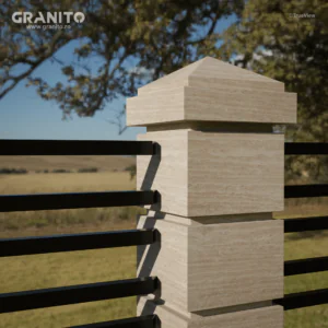 Capace pentru Gard Travertin Clasic Vein Cut - Image 6