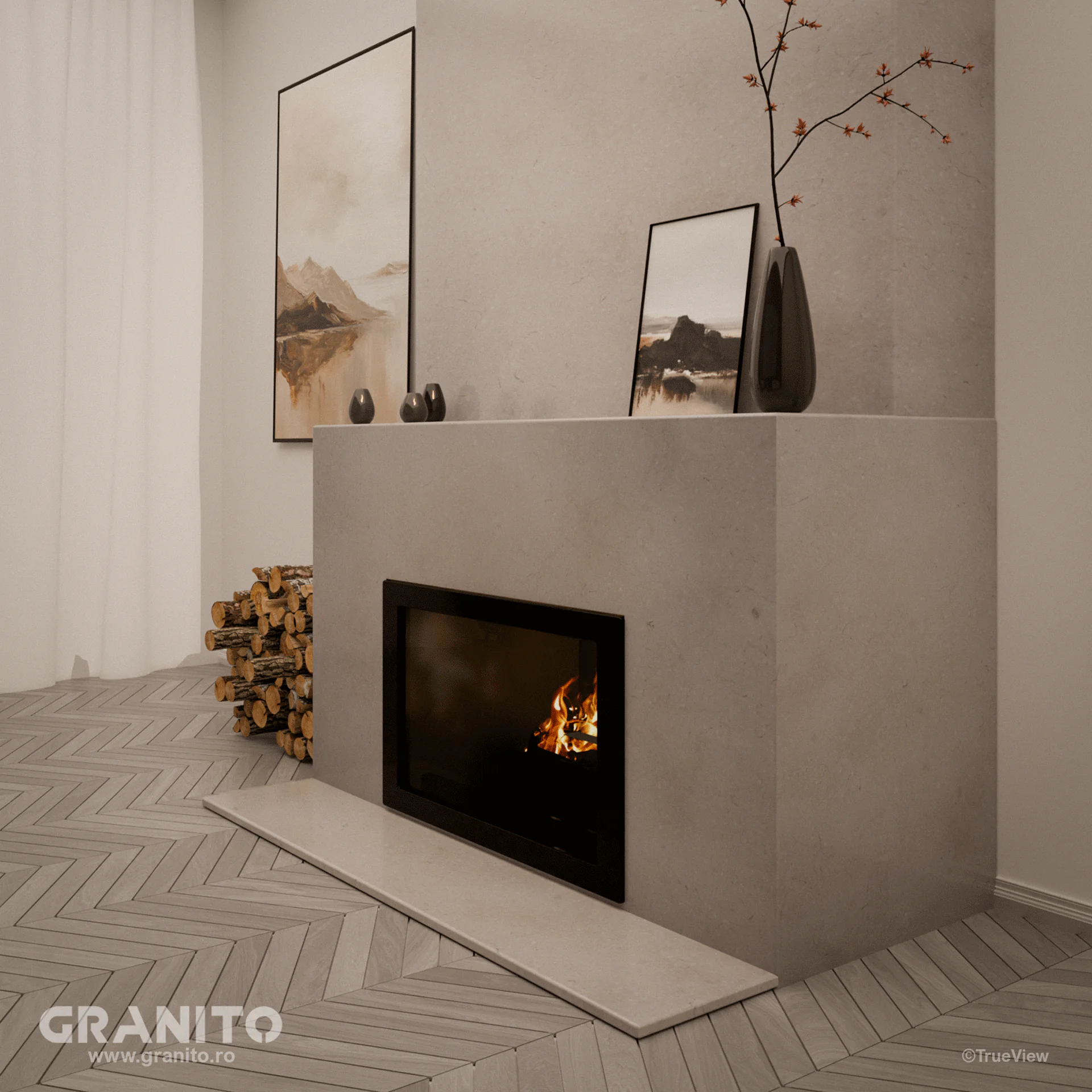 Șeminee Marmură Galala - Image 1