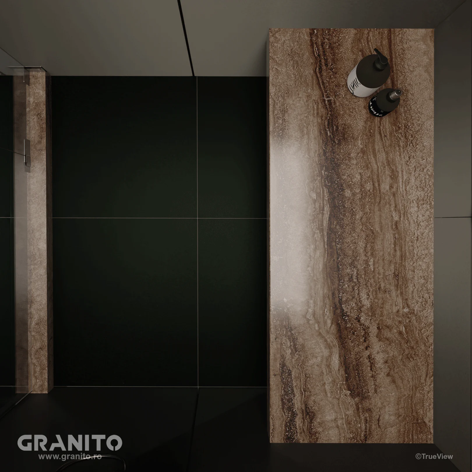 Accesorii pentru Duș Travertin Noce Vein Cut - Image 5