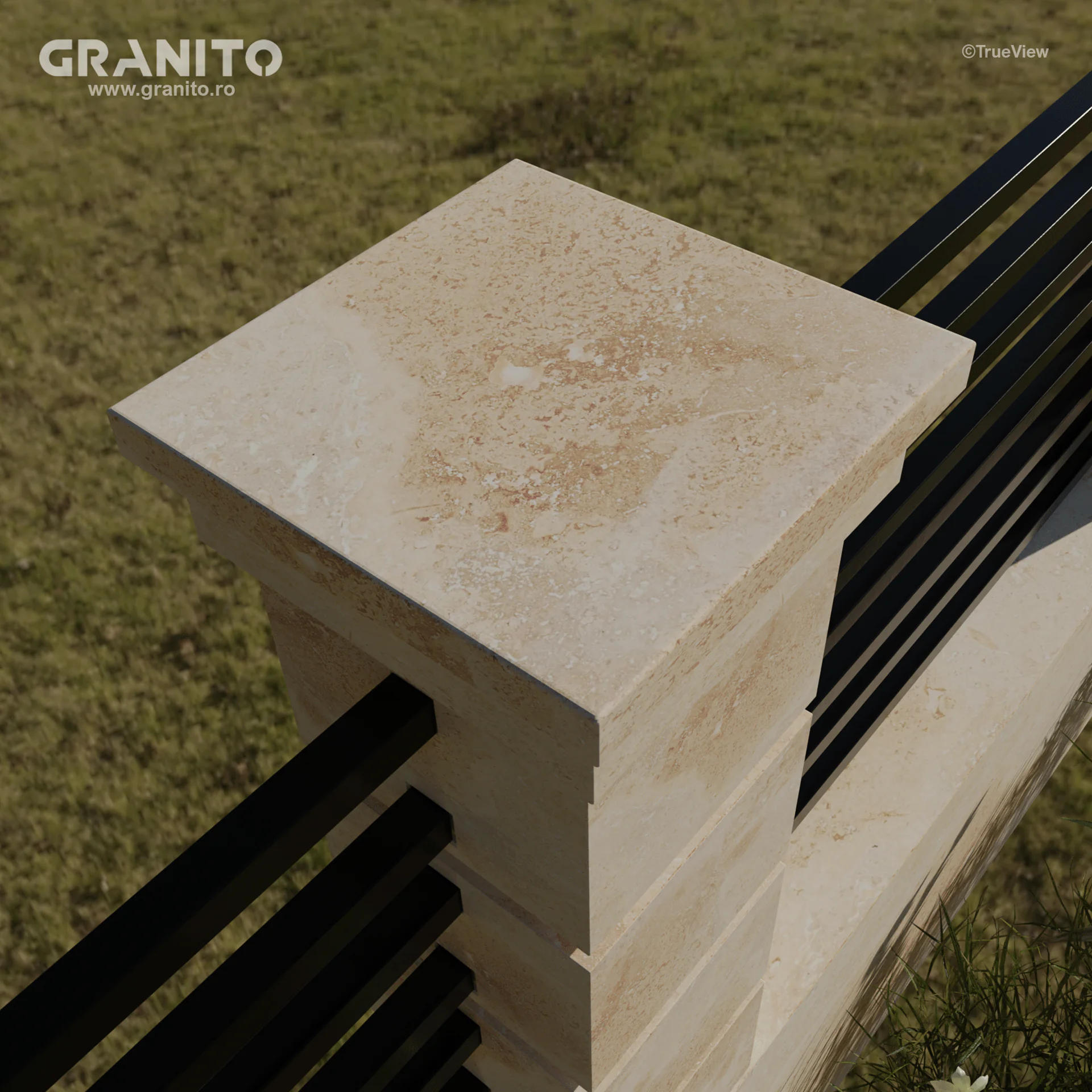 Capace pentru Gard Travertin Clasic Cross Cut - Image 13