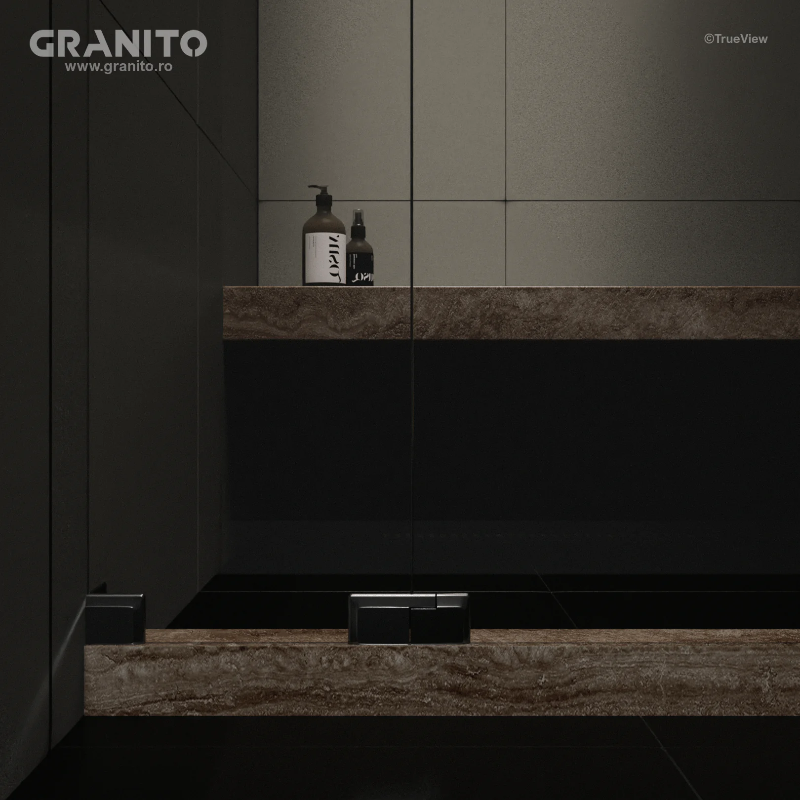 Accesorii pentru Duș Travertin Noce Vein Cut - Image 2