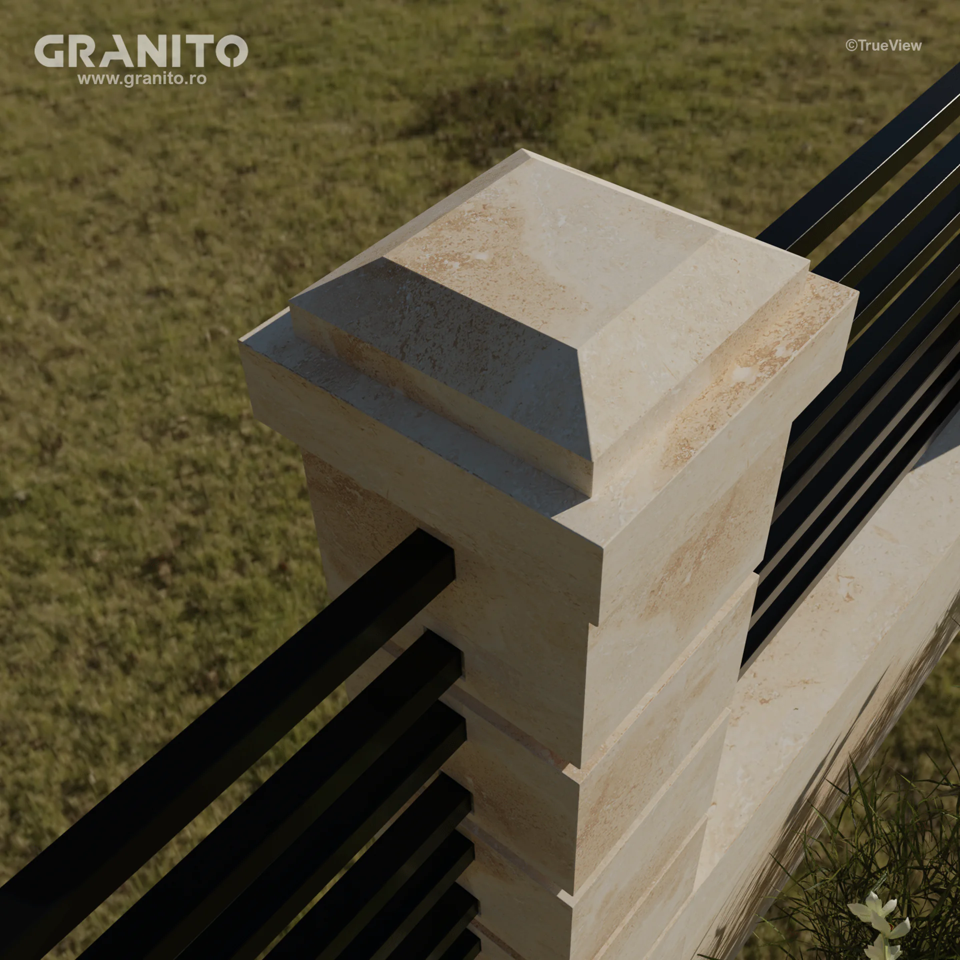 Capace pentru Gard Travertin Clasic Cross Cut - Image 10