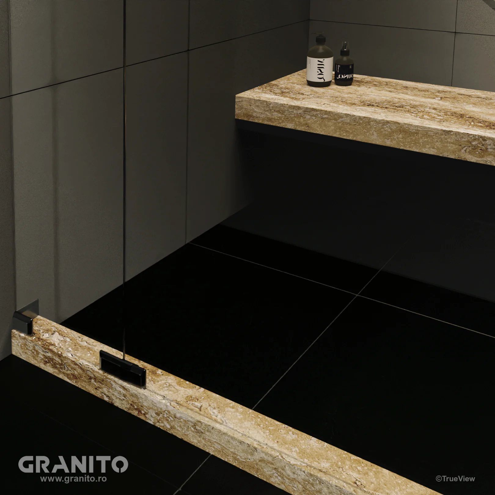 Accesorii pentru Duș Travertin Clasic Vein Cut - Image 5