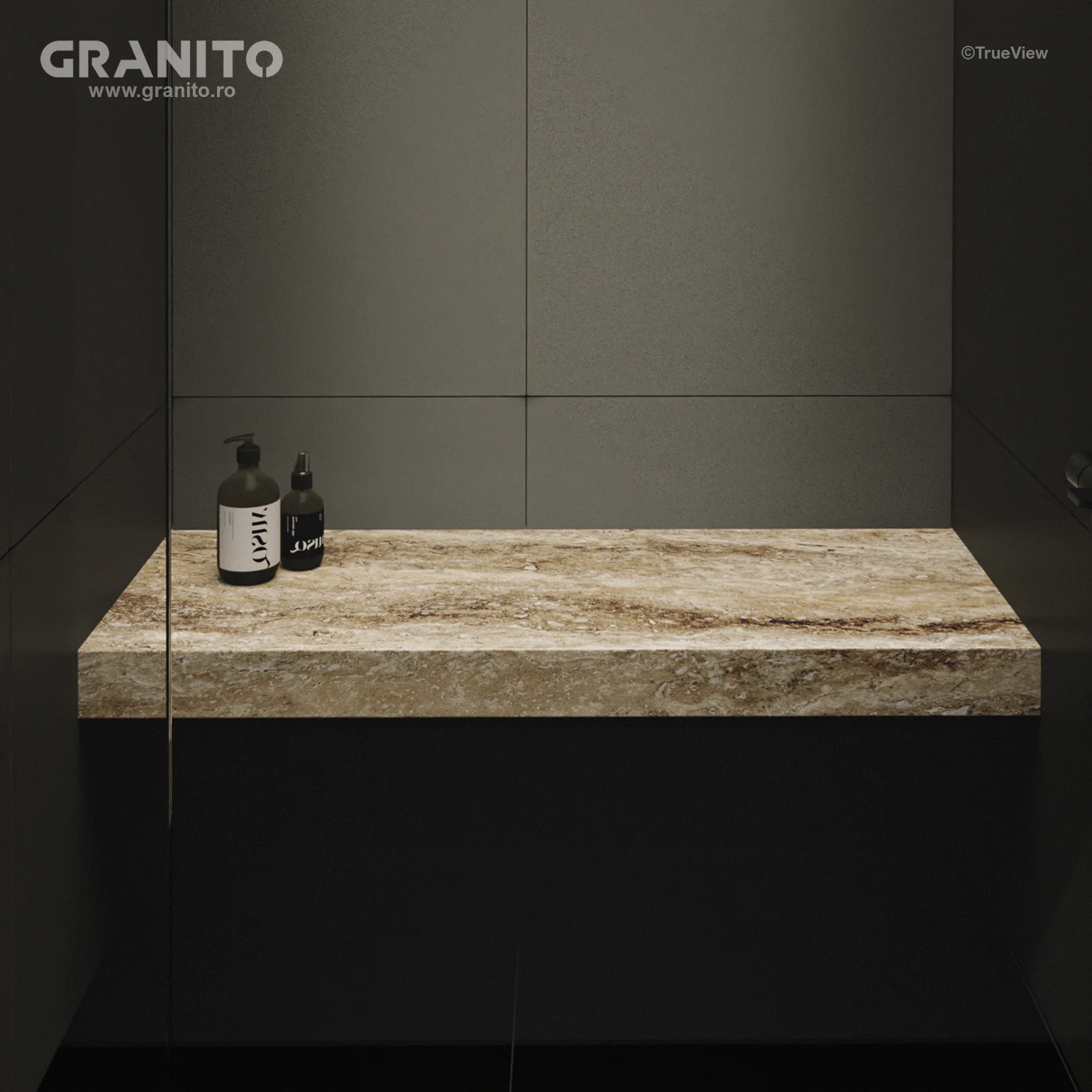 Accesorii pentru Duș Travertin Clasic Vein Cut - Image 1