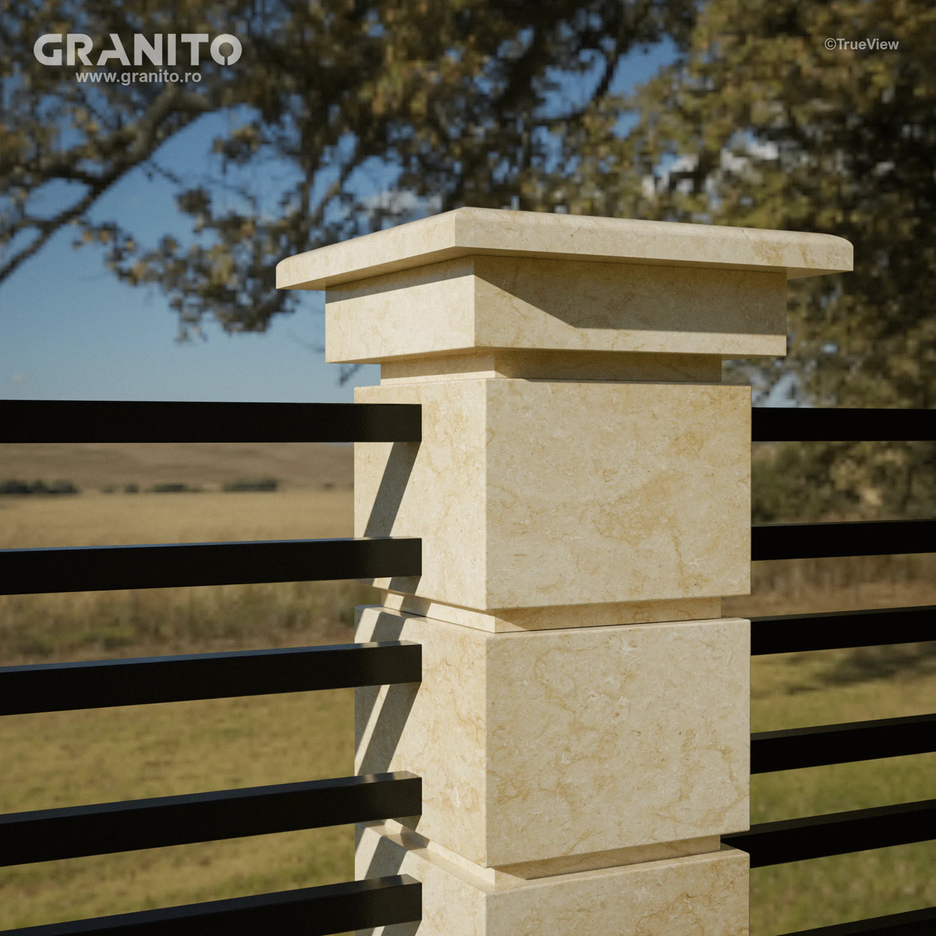 Capace pentru Gard Marmură Sunny - Image 6