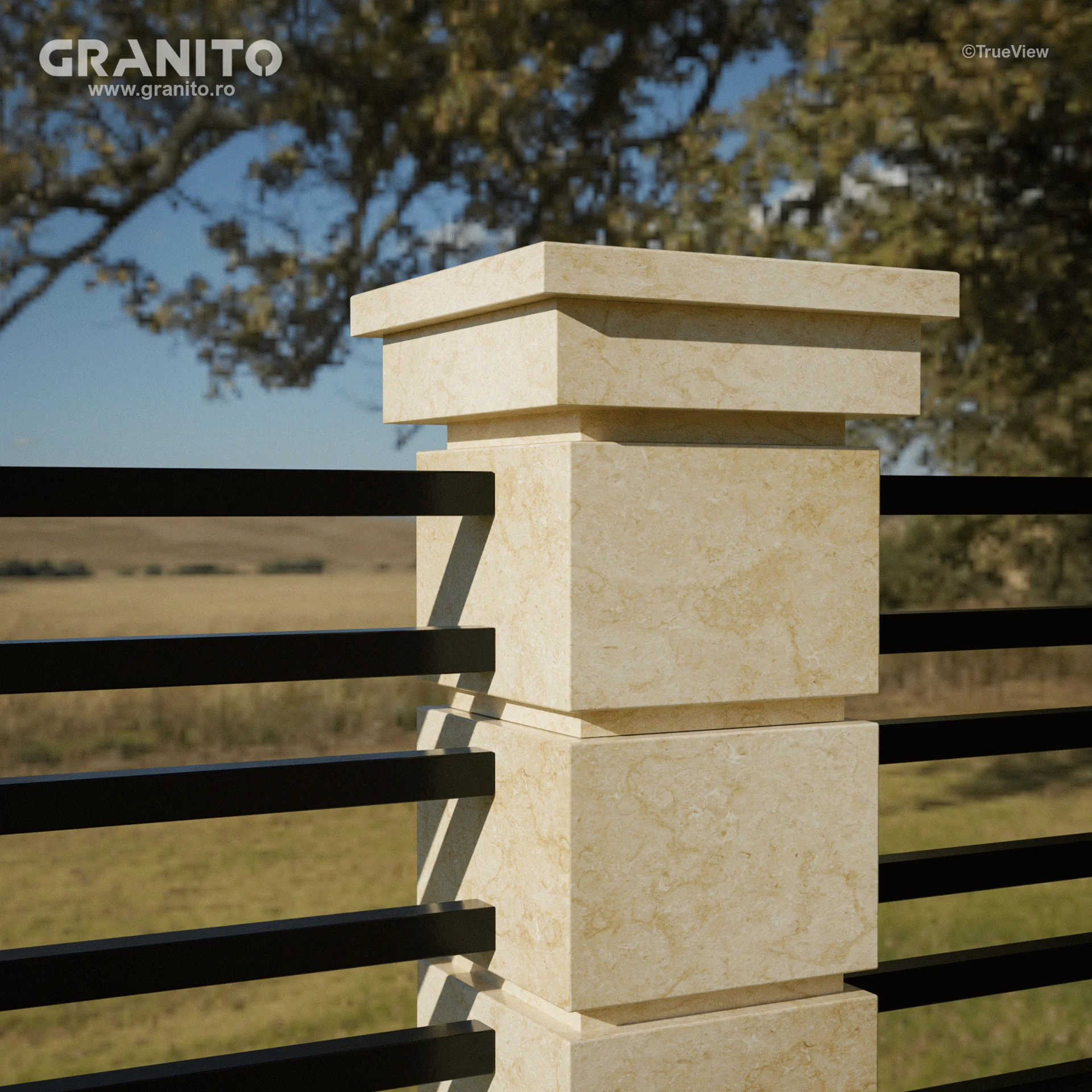 Capace pentru Gard Marmură Sunny - Image 1