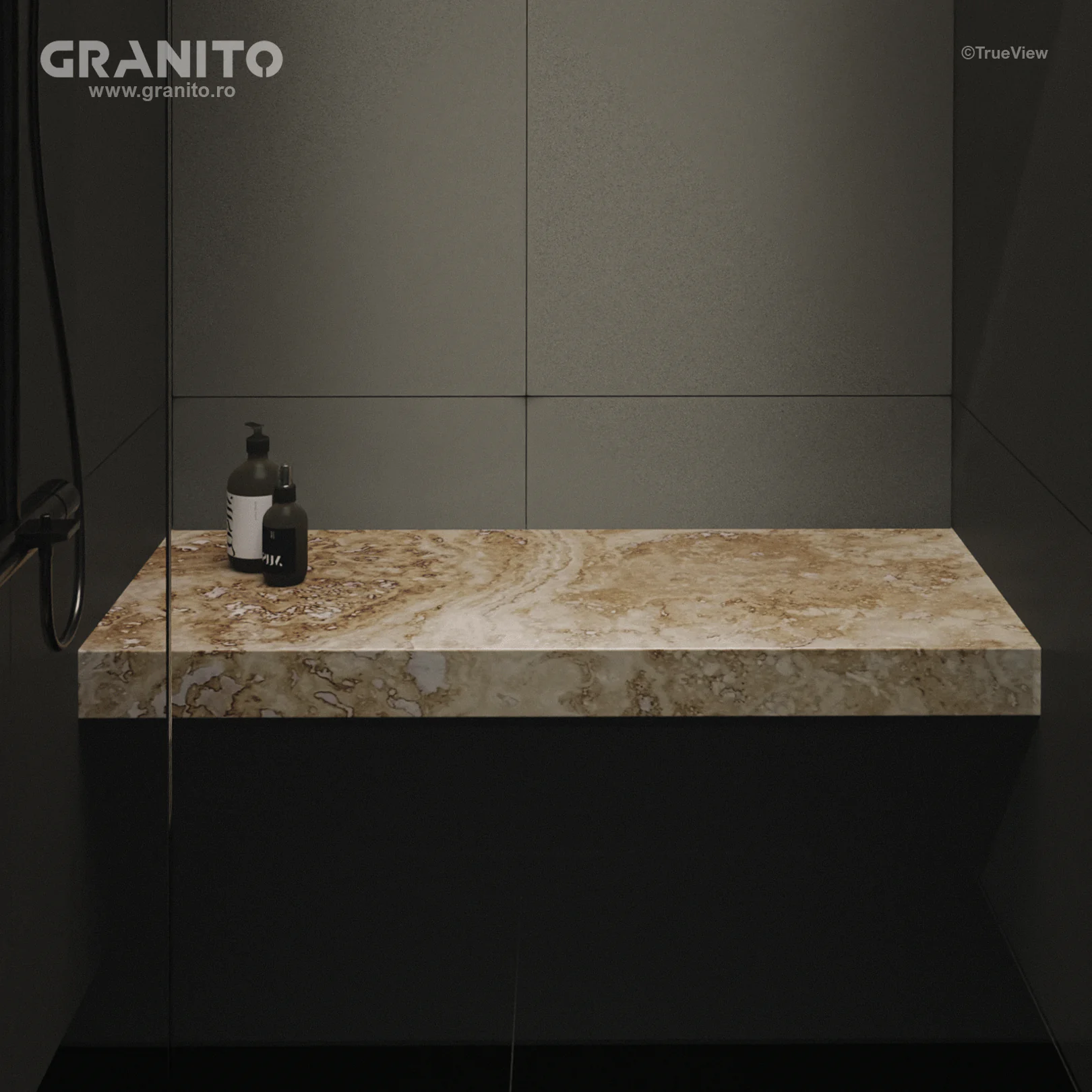 Accesorii pentru Duș Travertin Clasic Cross Cut - Image 3