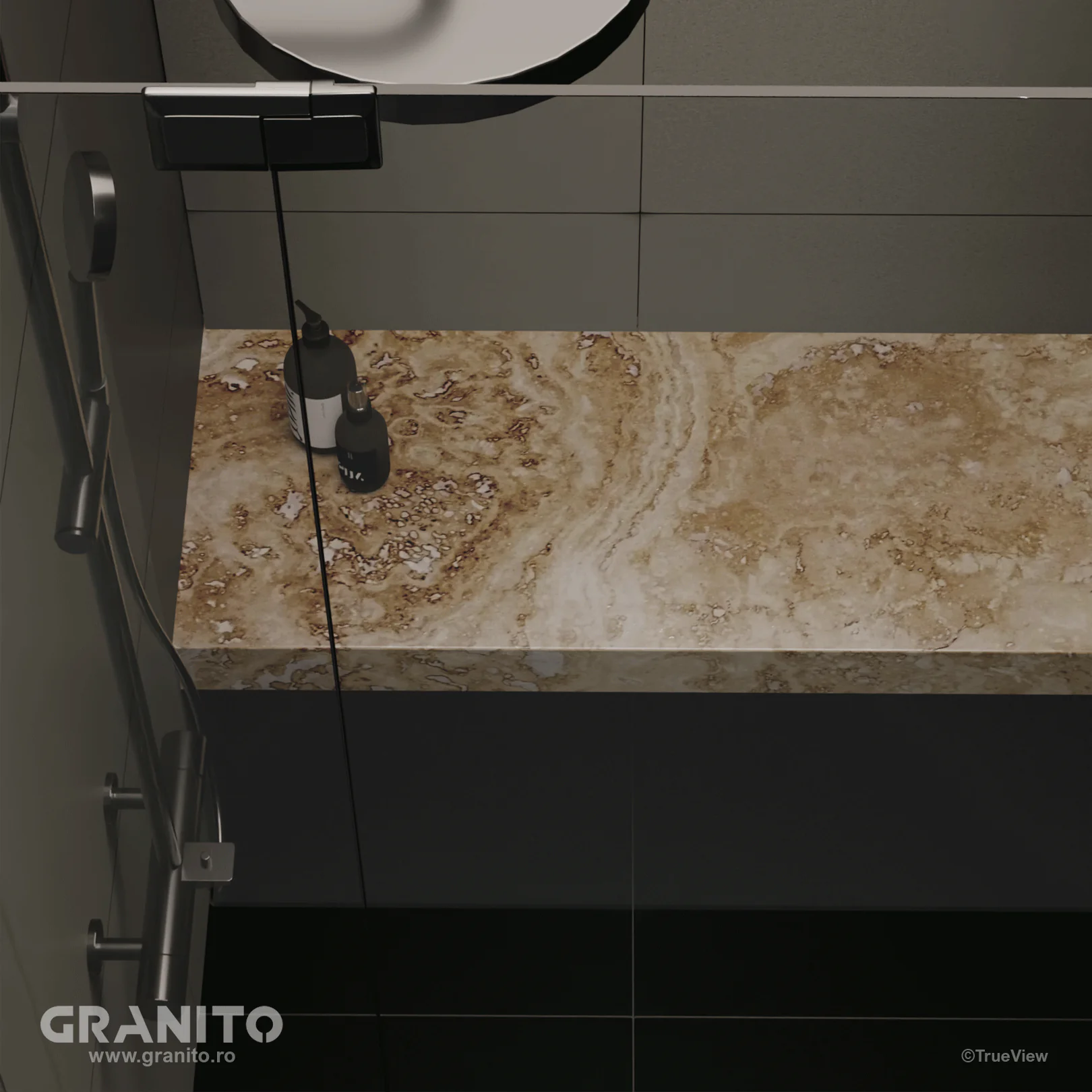 Accesorii pentru Duș Travertin Clasic Cross Cut - Image 2