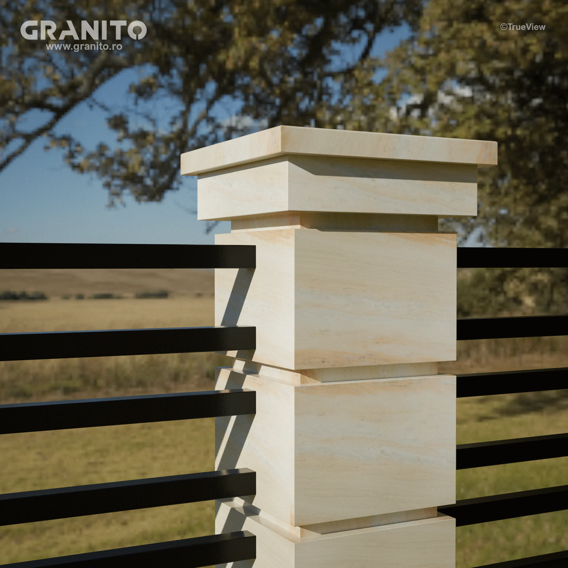 Capace pentru Gard Marmură Rușchița Roz-Pal - Image 12