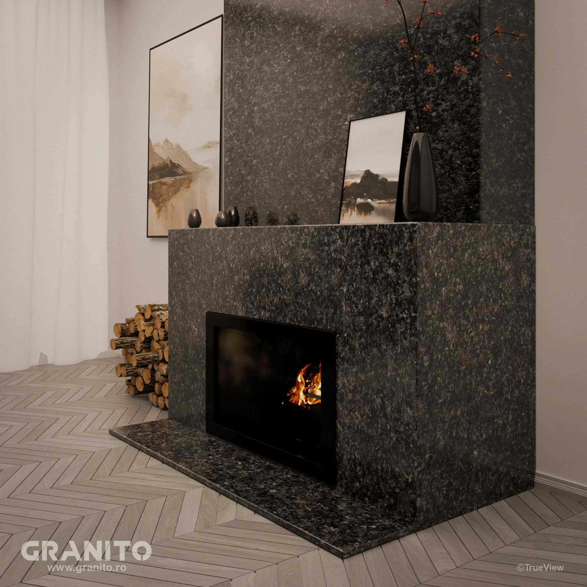 Șeminee Granit Nero Africa - Image 4