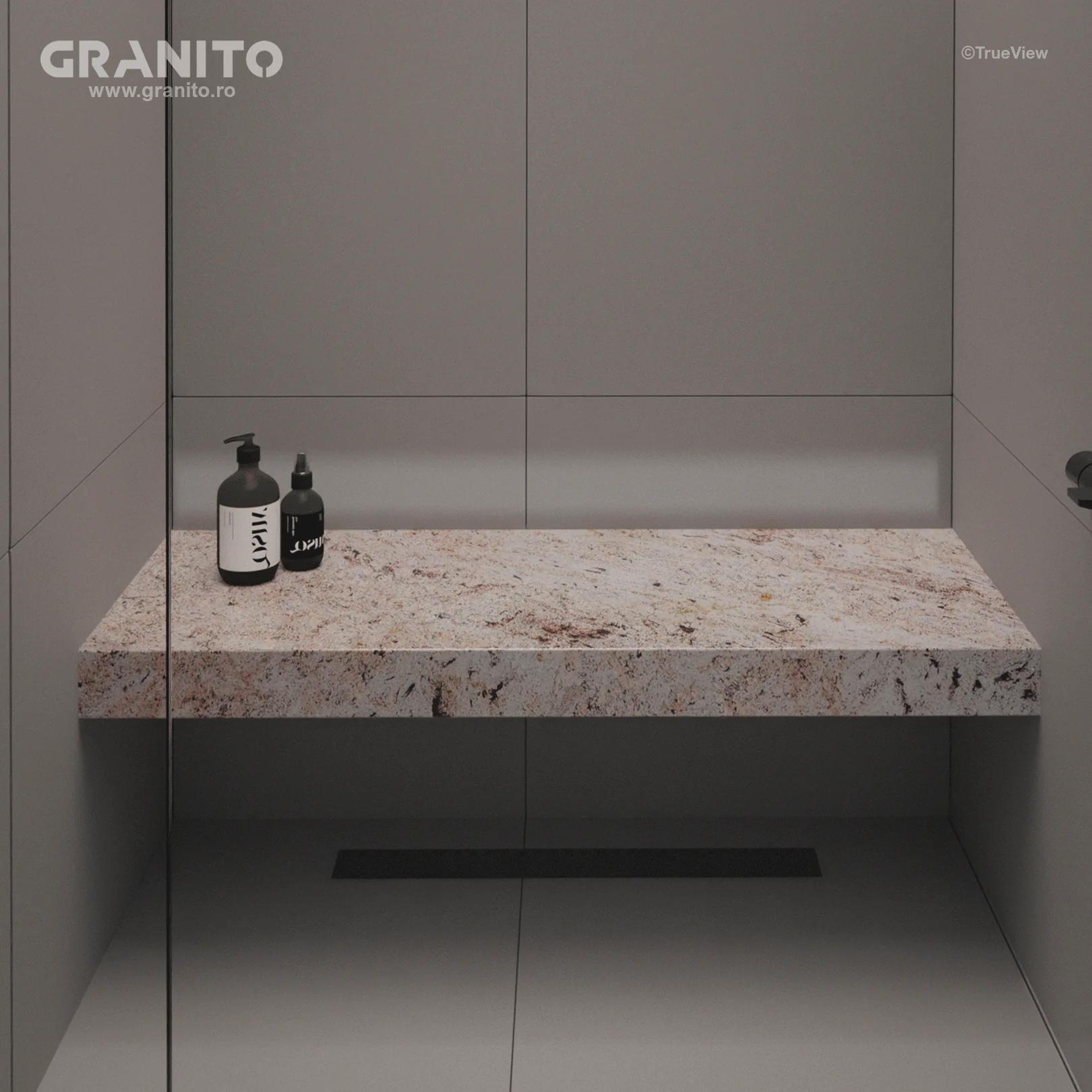 Accesorii pentru Duș Granit Ivory Brown - Image 2