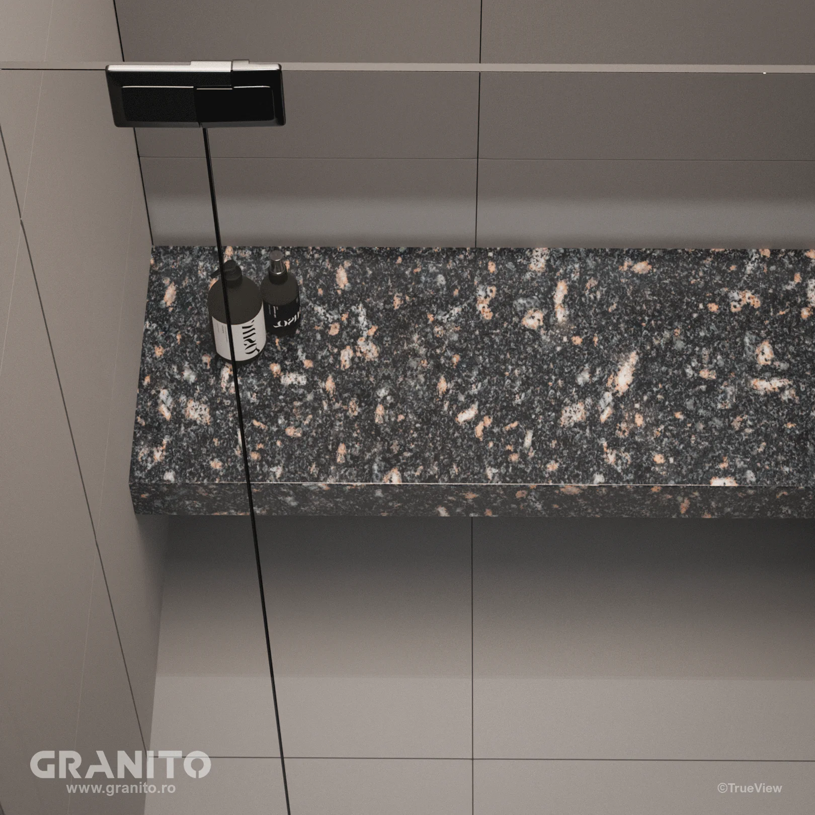 Accesorii pentru Duș Granit Black Aswan - Image 2