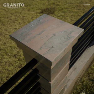 Capace pentru Gard Marmură Rușchița Roz-Intens