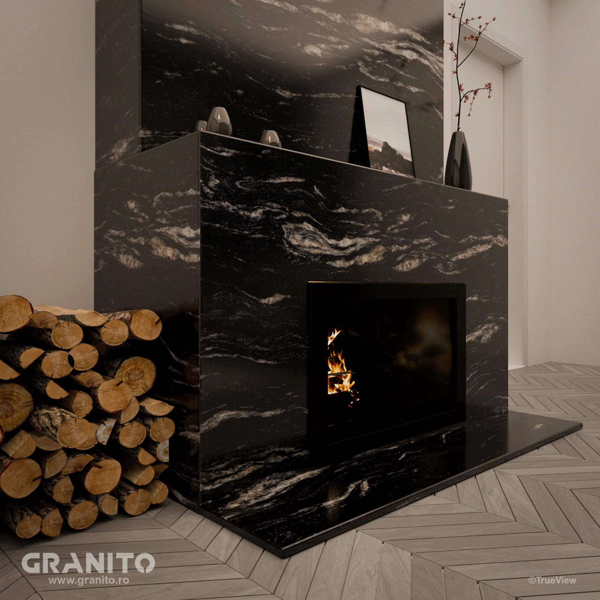 Șeminee Granit Blue Night - Image 1