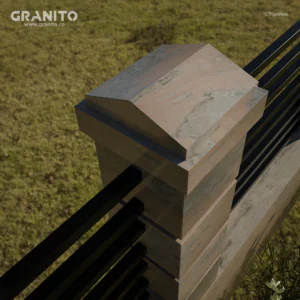 Capace pentru Gard Marmură Rușchița Roz-Intens - Image 7