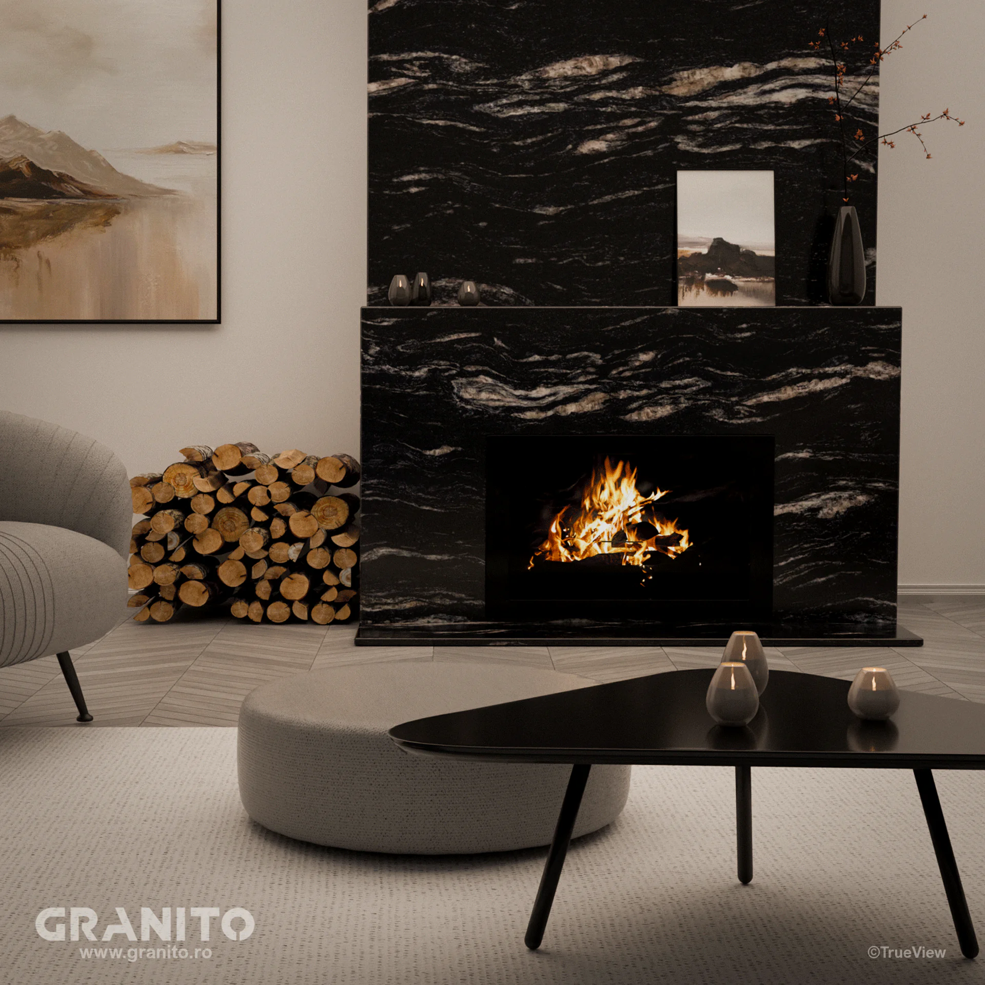 Șeminee Granit Blue Night - Image 4