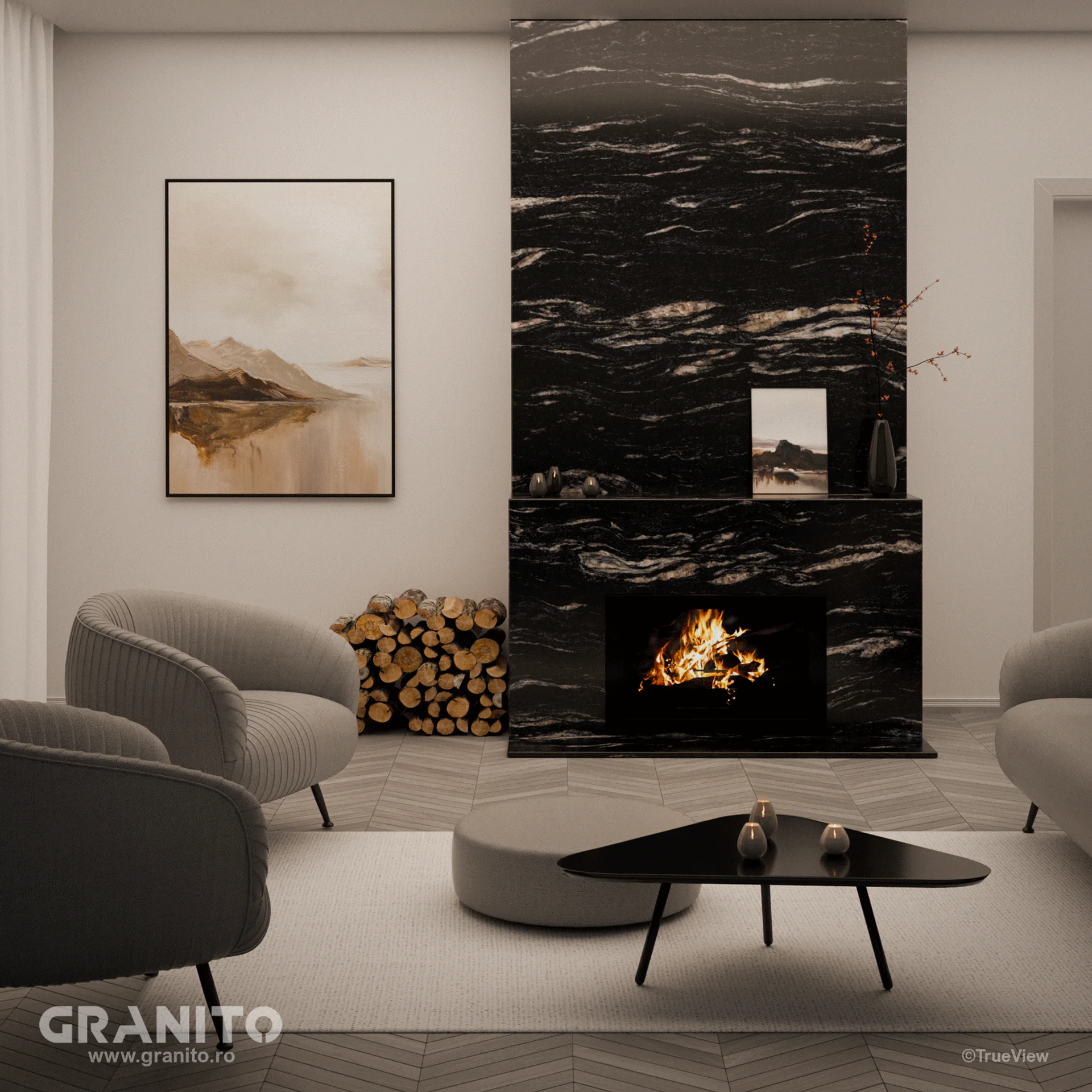 Șeminee Granit Blue Night - Image 3