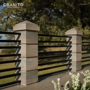 Capace pentru Gard Marmură Rușchița Roz-Intens - Image 5