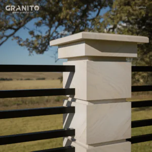 Capace pentru Gard Marmură Rușchița Alb-Gălbui - Image 13