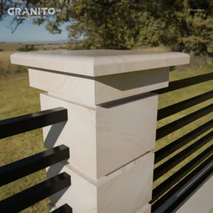 Capace pentru Gard Marmură Rușchița Alb-Gălbui - Image 15