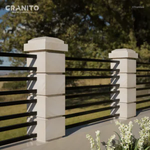 Capace pentru Gard Marmură Rușchița Alb-Gălbui - Image 11