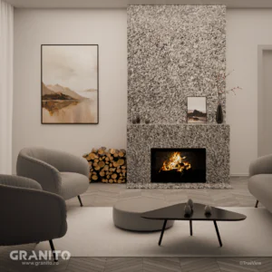 Șeminee Granit Bianco Sardo Lustruit - Image 3