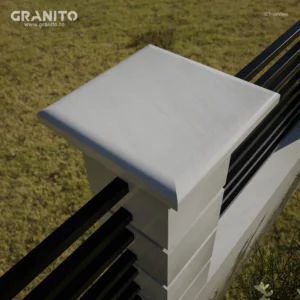 Capace pentru Gard Marmură Rușchița Alb - Image 13