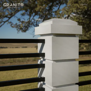 Capace pentru Gard Marmură Rușchița Alb - Image 3