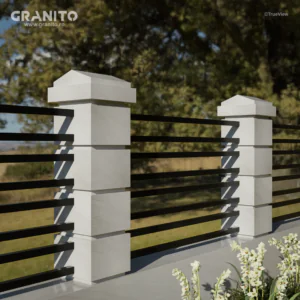 Capace pentru Gard Marmură Rușchița Alb - Image 8