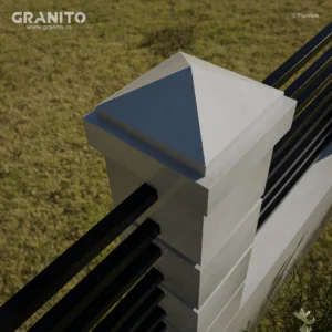 Capace pentru Gard Marmură Rușchița Alb - Image 4