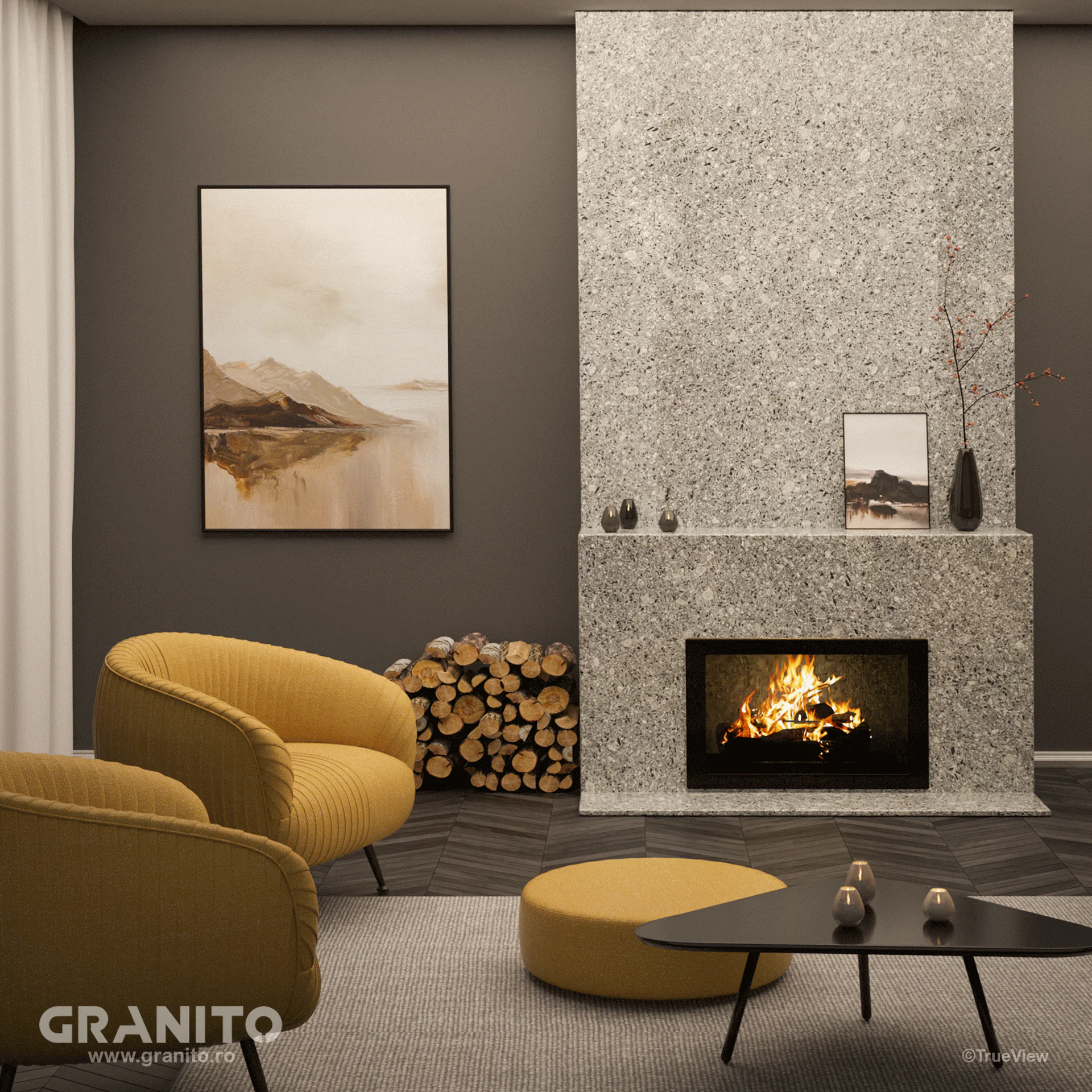 Șeminee Andezit Pietroasa - Image 1