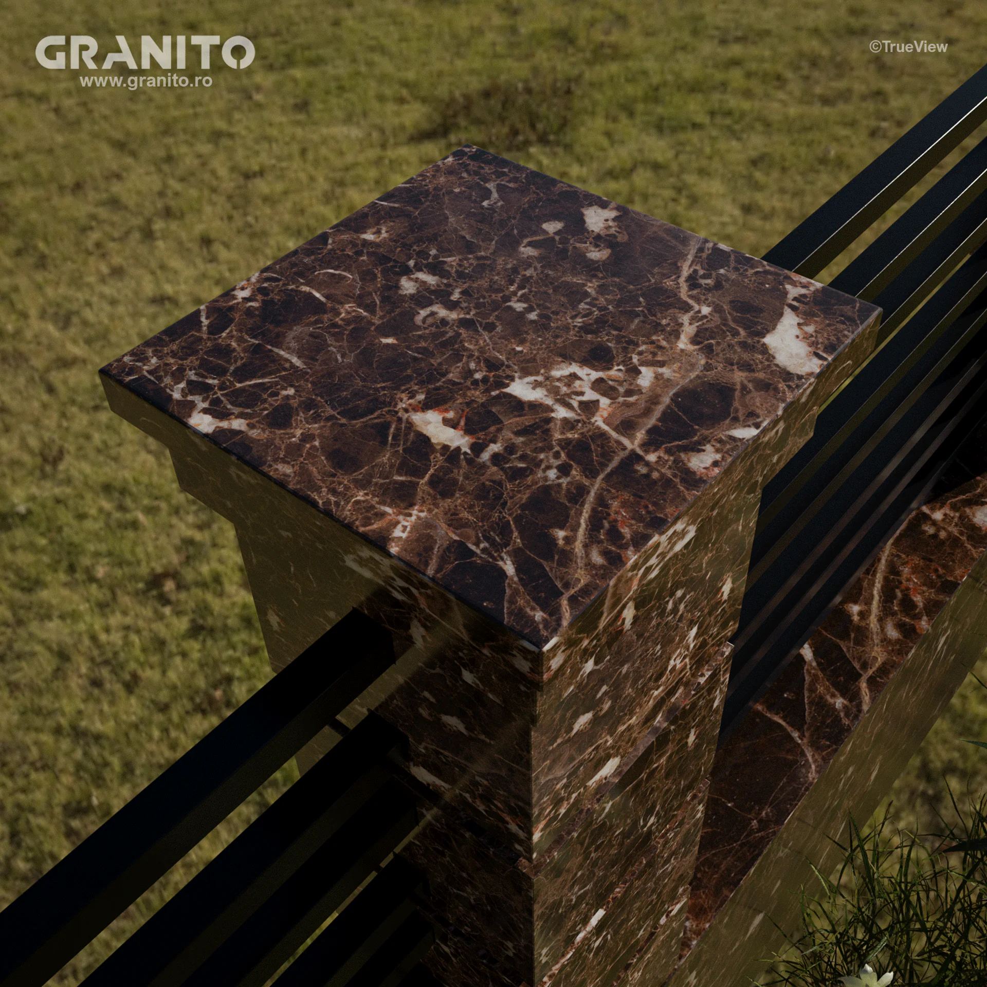 Capace pentru Gard Marmură Emperador Dark - Image 4