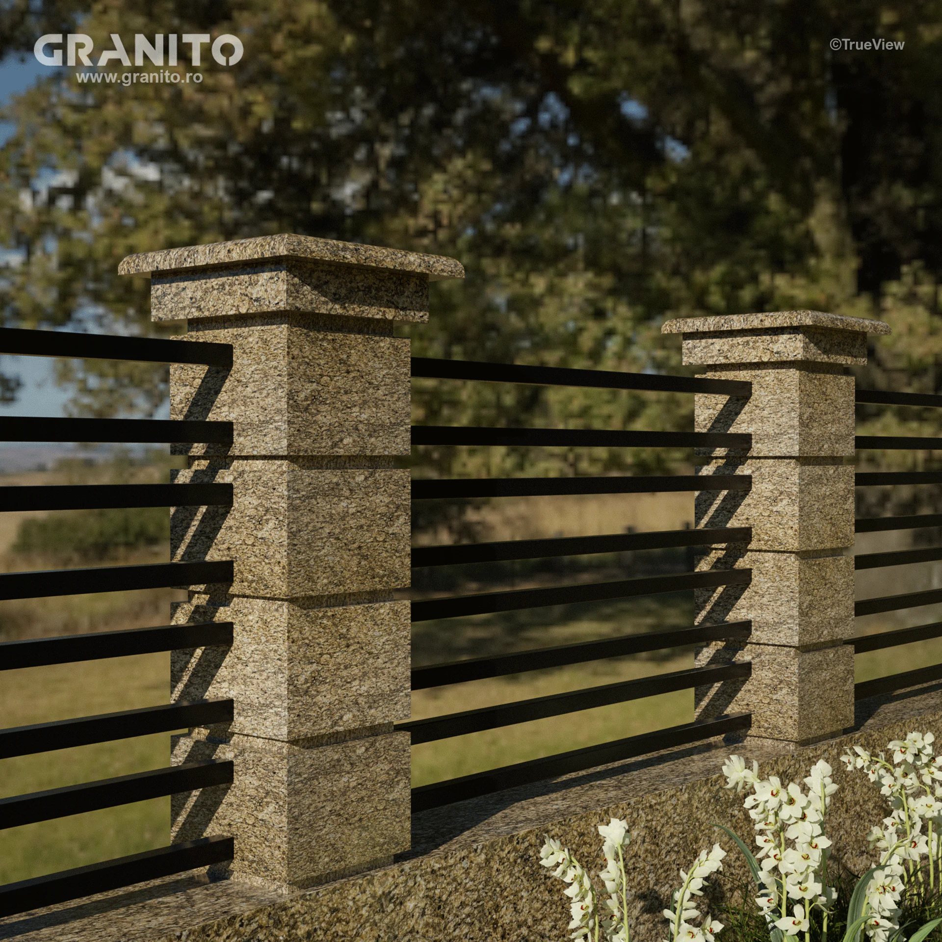 Capace pentru Gard Granit Veneciatus - Image 5